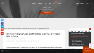 16 Simplistic Signup/Login Best Practices Every App Developer ...