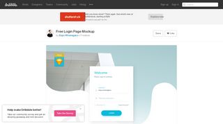 Free Login Page Mockup by Bayu Wiranagara | Dribbble | Dribbble