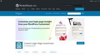 Custom Login Page Customizer | WordPress.org