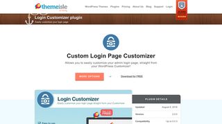 WordPress Login Customizer Plugin by ThemeIsle