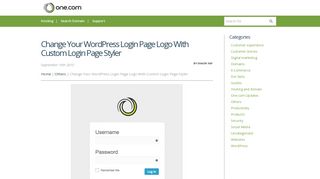 Change Your WordPress Login Page Logo With Custom Login Page ...