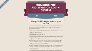 Mongodb-php-registration-login-system by chirag ... - GitHub Pages