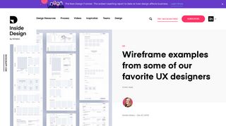 Wireframe examples from some of our favorite UX designers - InVision