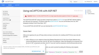 Using reCAPTCHA with ASP.NET | reCAPTCHA | Google Developers