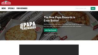 Papa Rewards | Earn Free Pizza - Papa John's