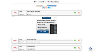 odnoklassniki.ru - free accounts, logins and passwords