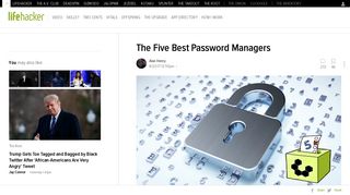 The Five Best Password Managers - Lifehacker