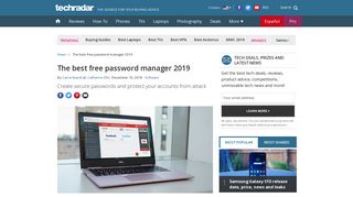 The best free password manager 2019 | TechRadar
