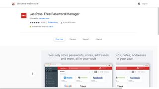 LastPass: Free Password Manager - Google Chrome