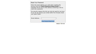 Reset Password - Active.com