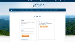 Login - Diamond Springs