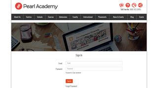 Login - Pearl Academy
