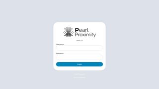 Pearl - Login - Pearl Proximity