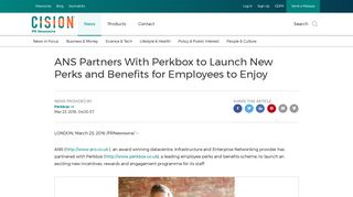 ANS Partners With Perkbox to Launch New Perks and Benefits for ...
