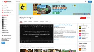 Playing For Change - YouTube