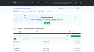 GitHub - thedevdojo/php-login-script: This is a simple PHP login script ...