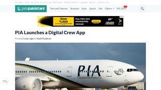 PIA Launches a Digital Crew App - ProPakistani