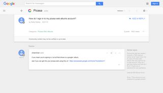 How do I sign in to my picasa web albums account? - Google Product ...