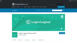 Login Logout Shortcode | WordPress.org