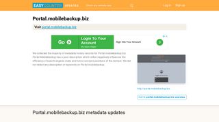 Portal Mobilebackup (Portal.mobilebackup.biz) - Login - Easycounter