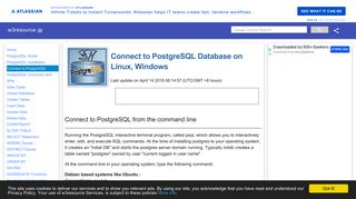 Connect to PostgreSQL Database on Linux, Windows | w3resource