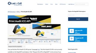 Print Audit ICE API (Overview, Documentation & Alternatives) | RapidAPI