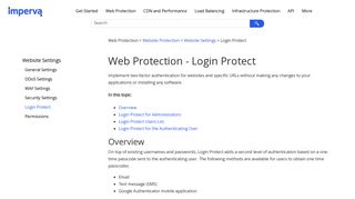 Web Protection - Login Protect