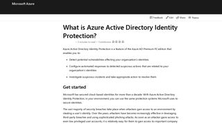 Azure Active Directory Identity Protection | Microsoft Docs