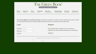 Login Protocol - The Green Book