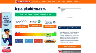 is login.qdadriver.com a scam or legit | login.qdadriver.com reviews ...
