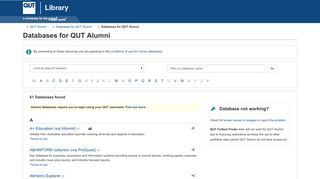 Databases for QUT Alumni - LibGuides