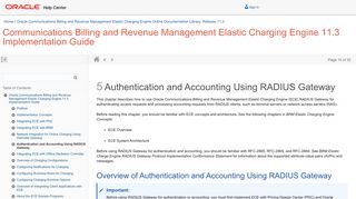 Authentication and Accounting Using RADIUS Gateway - Oracle Docs