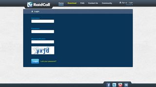 Login - RaidCall-100% FREE Group Communication Software- IM ...
