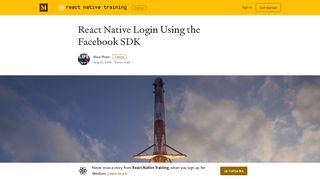 React Native Login Using the Facebook SDK – React Native Training ...