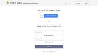 Log in | ReadTheory
