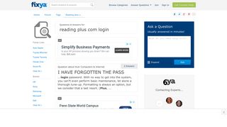 reading plus com login Questions & Answers (with Pictures) - Fixya