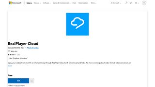 Get RealPlayer Cloud - Microsoft Store