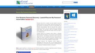 Forgotten Windows Admin Password Recovery Freeware - Lazesoft