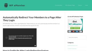 Automatically Redirect Your Members to a Page After They Login ...
