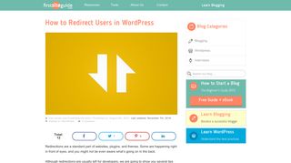 Redirect WordPress Users in Different Situations - FirstSiteGuide