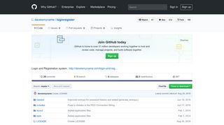 GitHub - daveismyname/loginregister: Login and Registration system