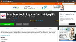 Members Login Register Verify Mysql Form download | SourceForge.net