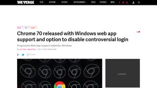 Chrome 70 now available with option to disable controversial login ...