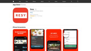 Resy on the App Store - iTunes - Apple
