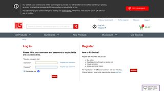 Log In - RS Components