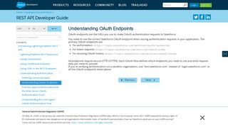 Understanding OAuth Endpoints - Salesforce Developers