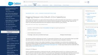 Digging Deeper into OAuth 2.0 in Salesforce - Salesforce Help