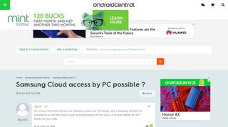 Samsung Cloud access by PC possible ? - Android Forums at ...
