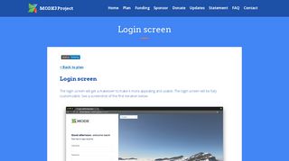 Login screen | MODX3 Project