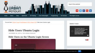 Hide Users from the Ubuntu 14.04 Login Screen - LPIC-1